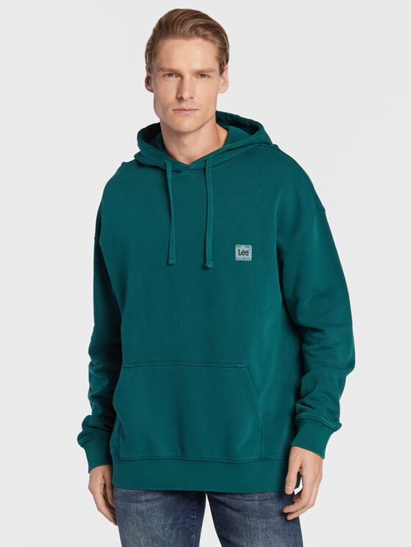 Lee Lee Суитшърт Core L84WTJ96 112322638 Зелен Relaxed Fit