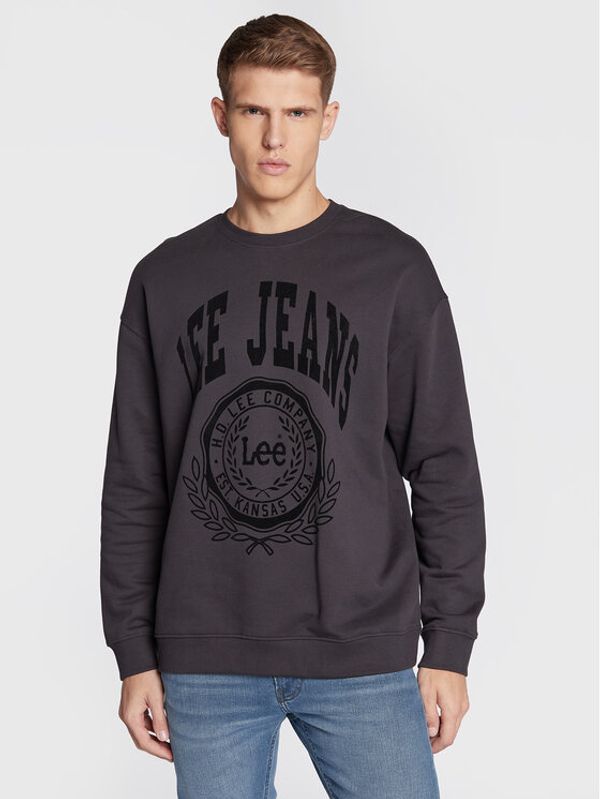Lee Lee Суитшърт Crew Seasonal L84KRYON 112322639 Черен Relaxed Fit