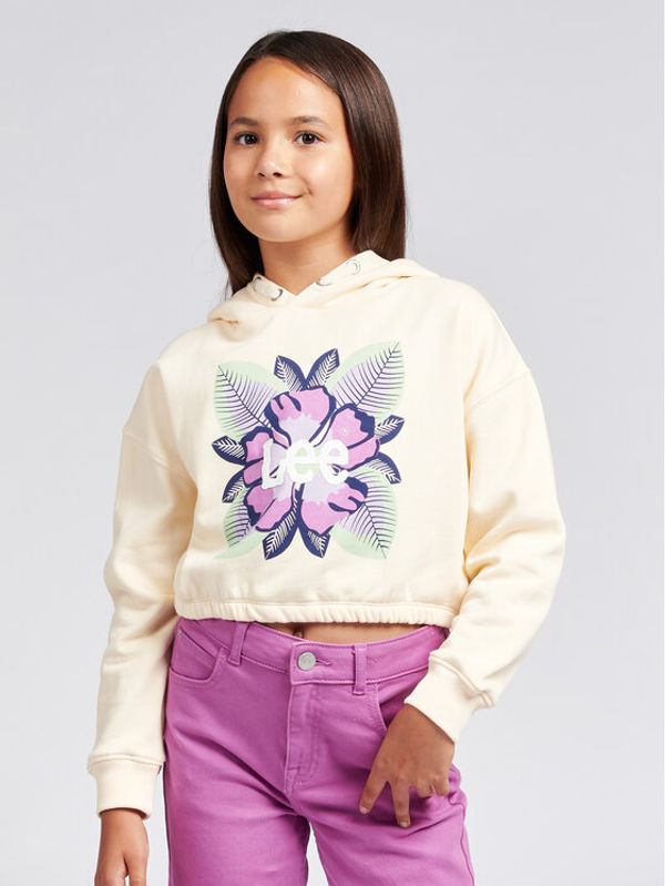 Lee Lee Суитшърт Floral Oversize LEG5089 Екрю Oversize