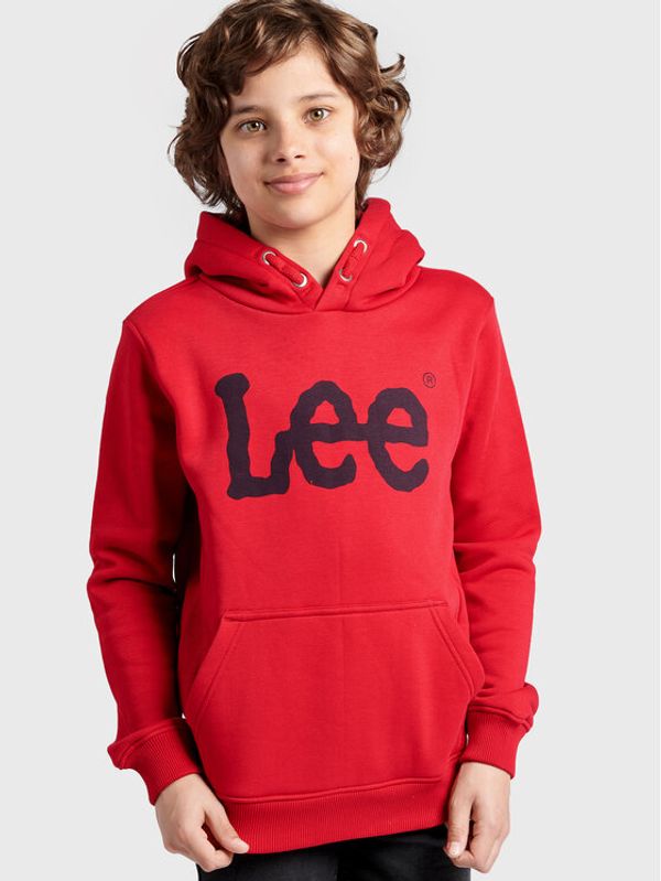 Lee Lee Суитшърт LEE0008 Червен Regular Fit