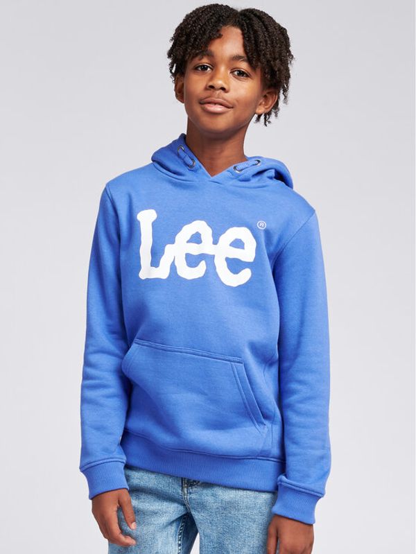 Lee Lee Суитшърт Wobbly Graphic LEE0008 Син Regular Fit
