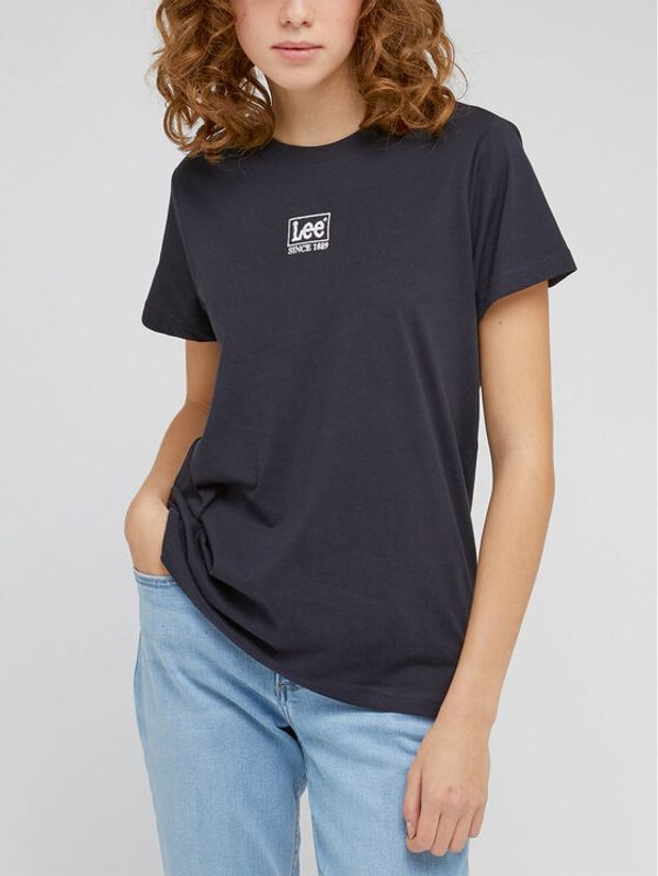 Lee Lee Тишърт L49EEH01 Черен Relaxed Fit