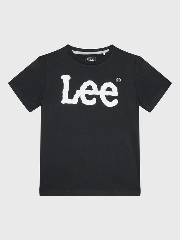 Lee Lee Тишърт Wobbly Graphic LEE0002 Черен Regular Fit