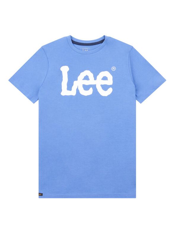 Lee Lee Тишърт Wobbly Graphic LEE0002 Син Regular Fit