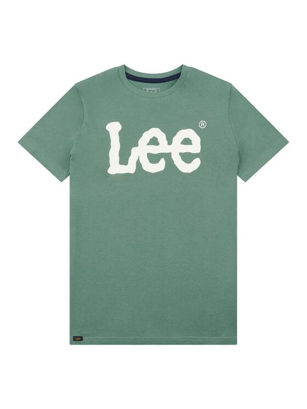Lee Lee Тишърт Wobbly Graphic LEE0002 Зелен Regular Fit