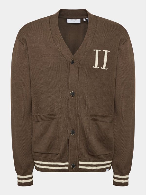 Les Deux Les Deux Кардиган Forrest Cotton Intarsia LDM310053 Кафяв Regular Fit
