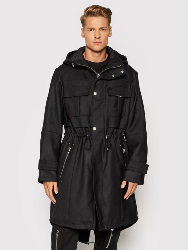 Les Hommes Les Hommes Парка LLQ501313U Черен Regular Fit