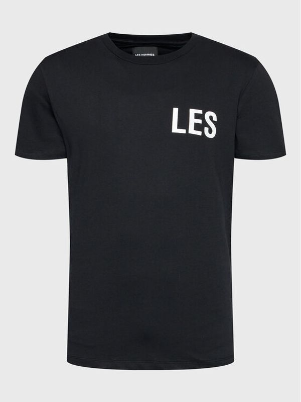 Les Hommes Les Hommes Тишърт LF2243010700 Черен Regular Fit