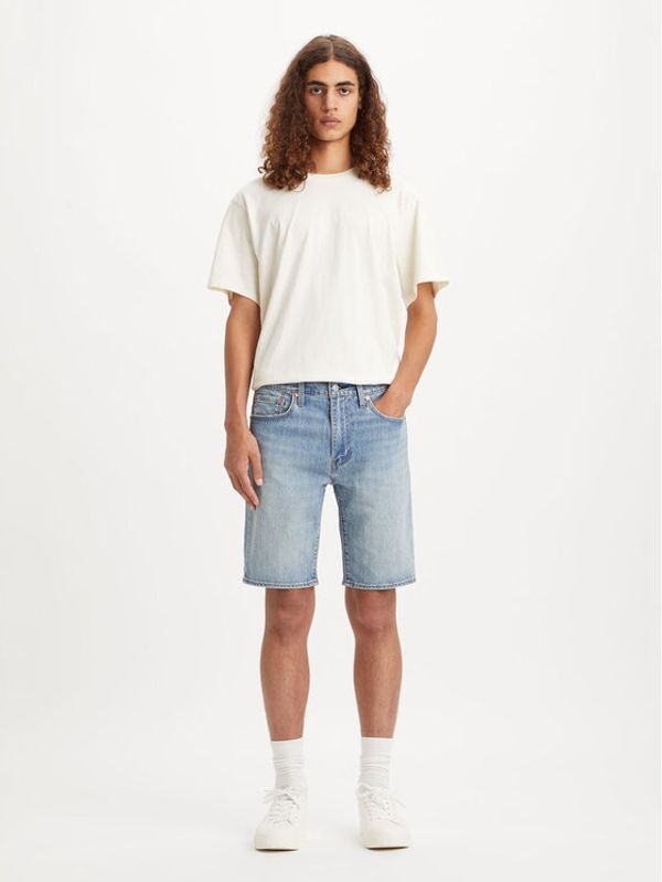 Levi's® Levi's® Дънкови шорти 398640102 Син Straight Fit