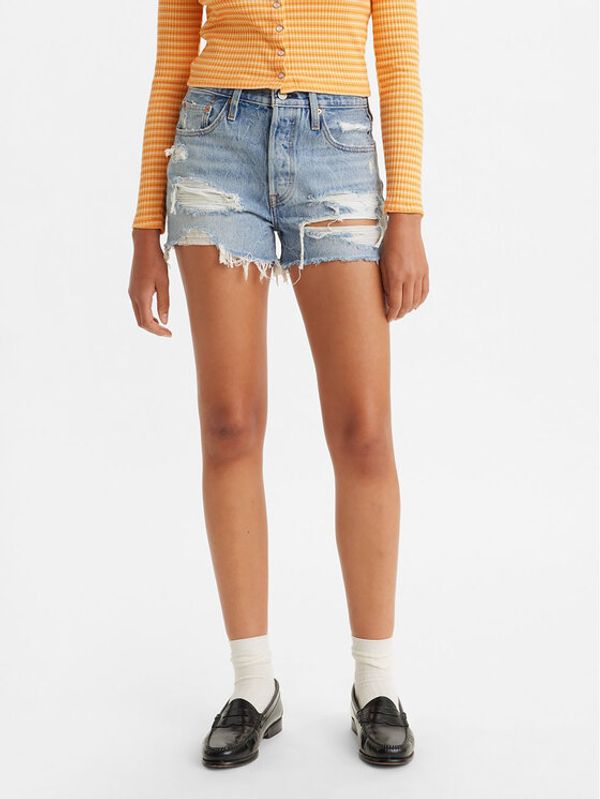 Levi's® Levi's® Дънкови шорти 501® 563270314 Син Slim Fit