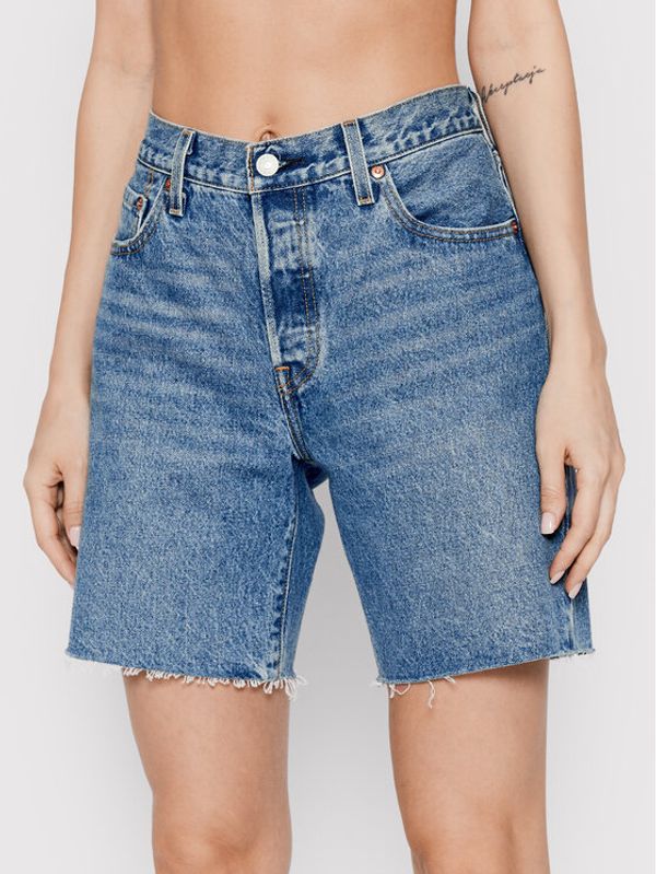 Levi's® Levi's® Дънкови шорти 90s 501 A1962-0003 Син Relaxed Fit