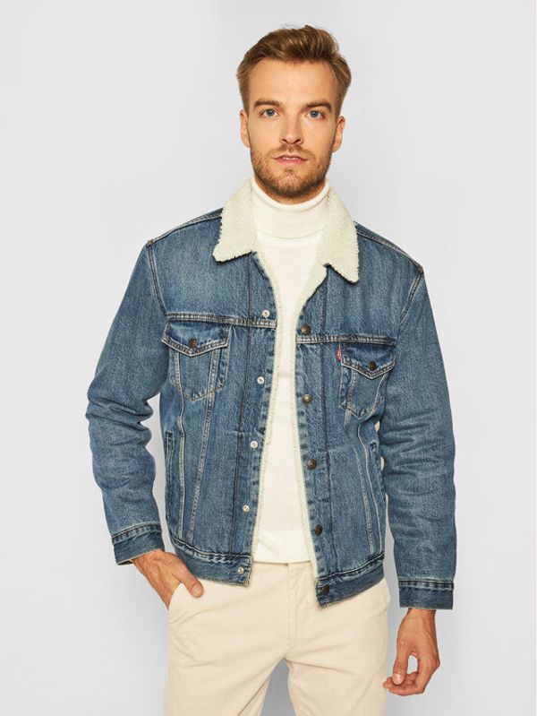Levi's® Levi's® Дънково яке Type III Sherpa 16365-0128 Син Regular Fit