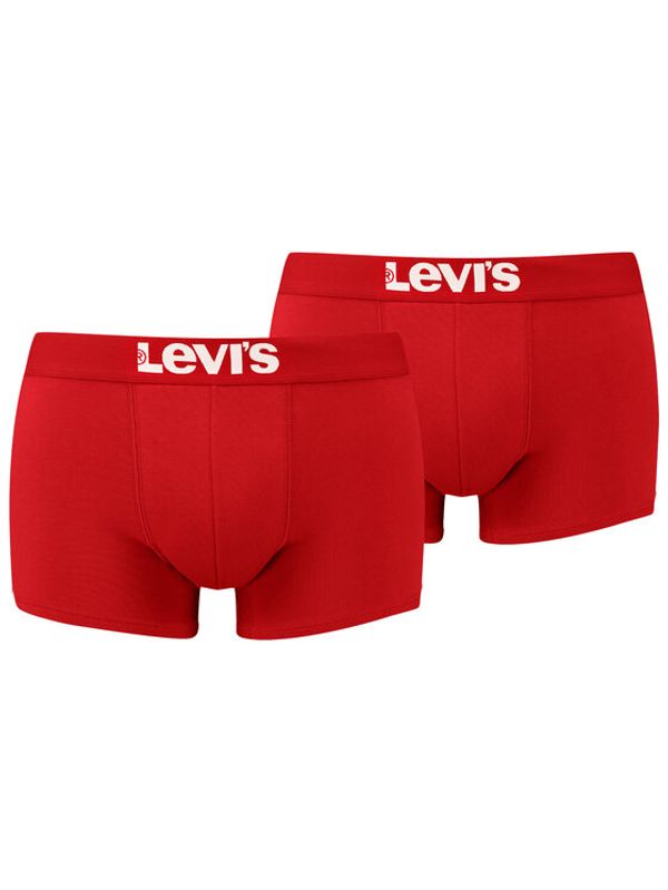 Levi's® Levi's® Комплект 2 чифта боксерки Solid Basic 905002001 Червен