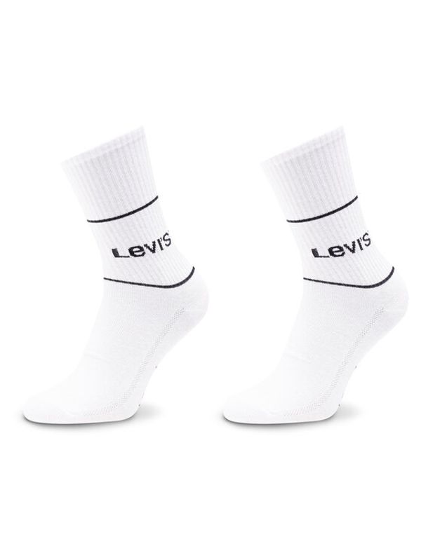 Levi's® Levi's® Комплект 2 чифта дълги чорапи мъжки 701210567 Бял