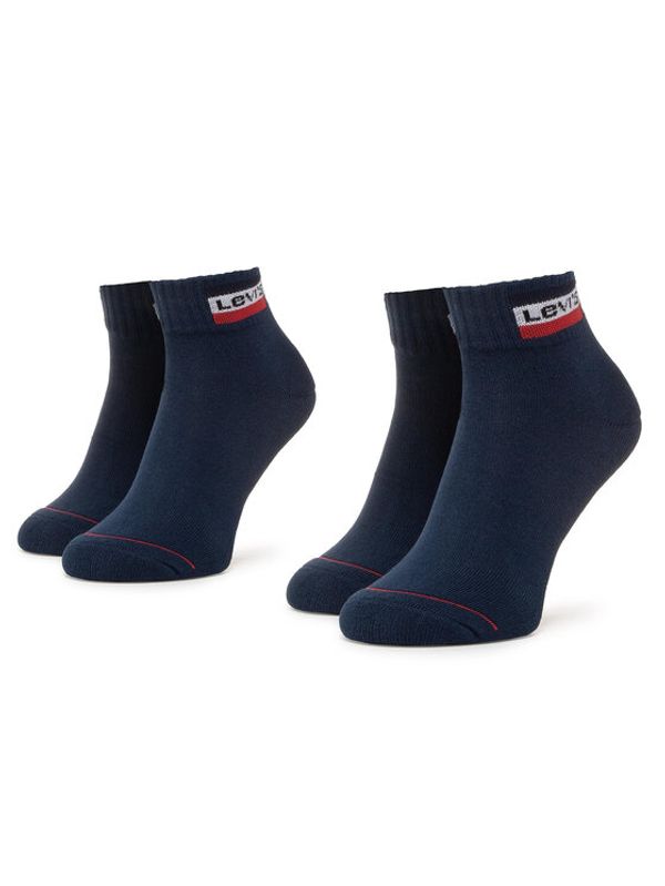 Levi's® Levi's® Комплект 2 чифта къси чорапи унисекс 37157-0147 Тъмносин