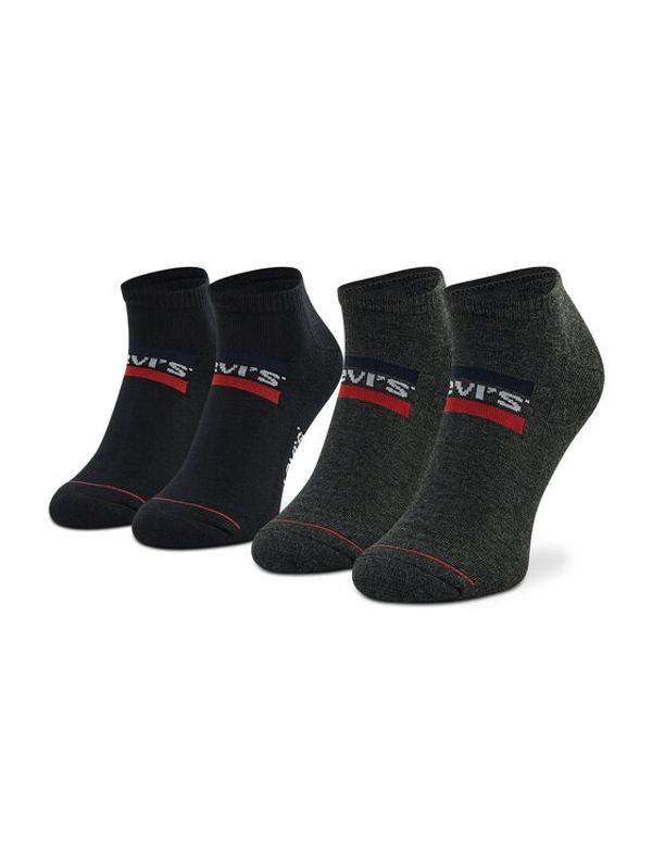 Levi's® Levi's® Комплект 2 чифта къси чорапи унисекс 701219507 Черен