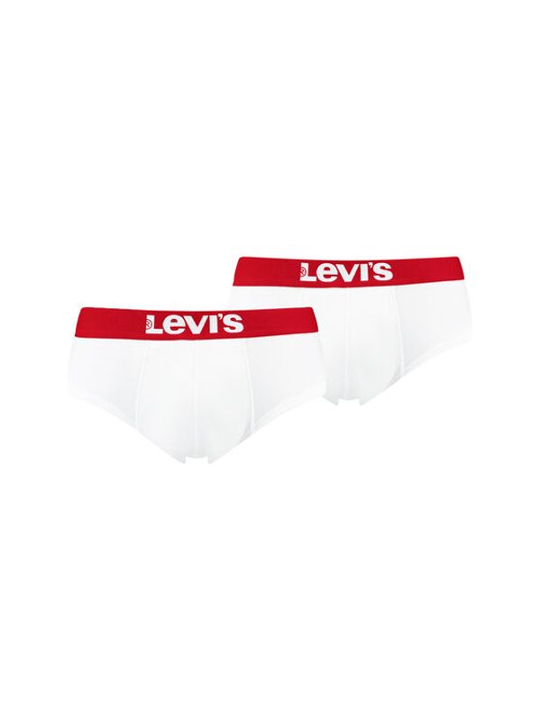 Levi's® Levi's® Комплект 2 чифта слипове Solid Basic 905003001 Бял