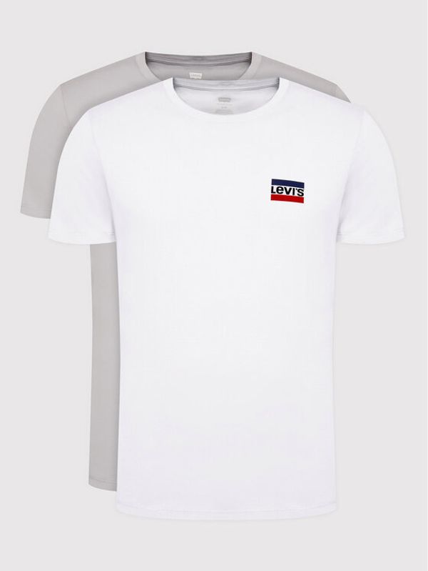 Levi's® Levi's® Комплект 2 тишъртки 79681-0014 Бял Slim Fit