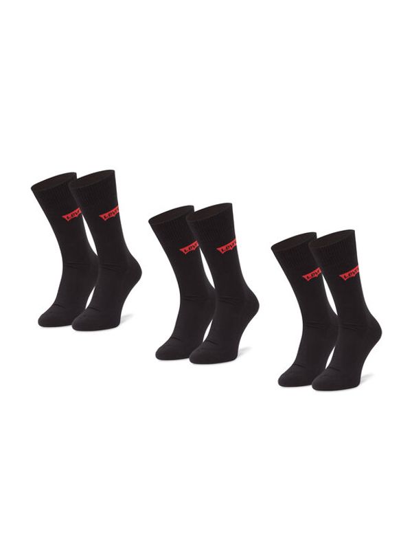 Levi's® Levi's® Комплект 3 чифта дълги чорапи мъжки 37157-0186 Черен