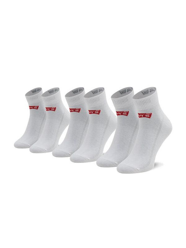 Levi's® Levi's® Комплект 3 чифта дълги чорапи мъжки 903051-001 Бял