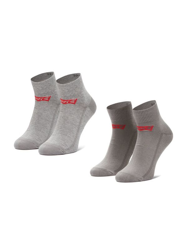 Levi's® Levi's® Комплект 3 чифта къси чорапи мъжки 37157-0179 Сив