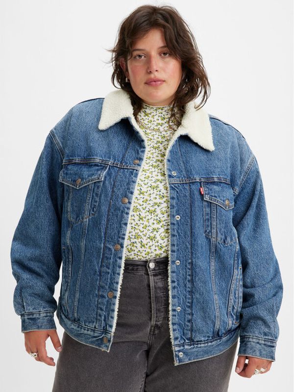 Levi's® Levi's® Преходно яке 90'S Sherpa A48580001 Син Loose Fit