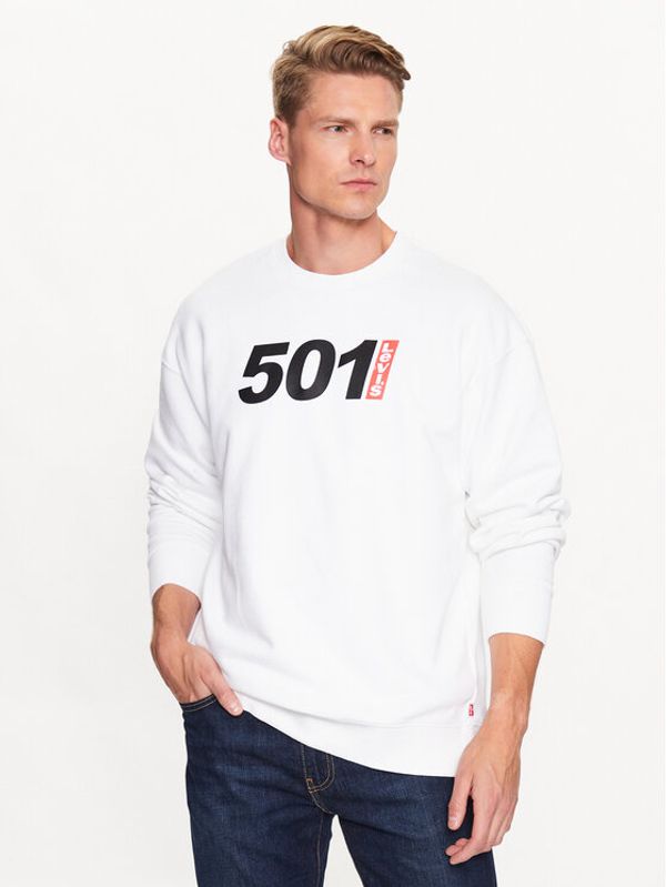 Levi's® Levi's® Суитшърт 501 Graphic 38712-0214 Бял Relaxed Fit