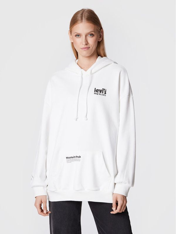 Levi's® Levi's® Суитшърт Prism A0801-0038 Бял Oversize