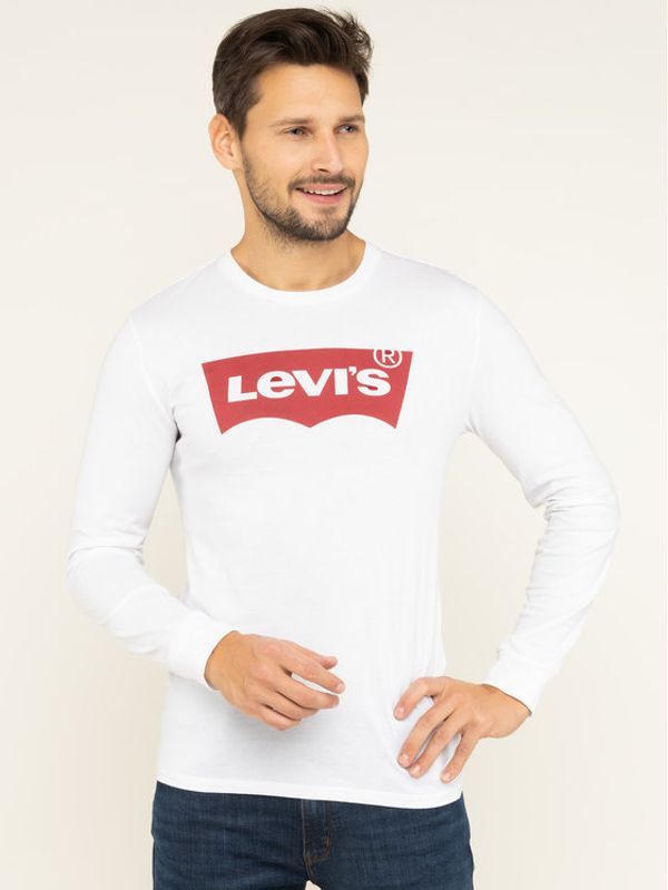 Levi's® Levi's® Тениска с дълъг ръкав Graphic Tee 36015-0010 Бял Regular Fit