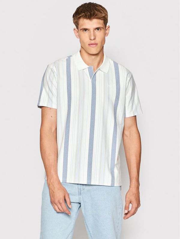 Levi's® Levi's® Тениска с яка и копчета A1844-0003 Бял Relaxed Fit