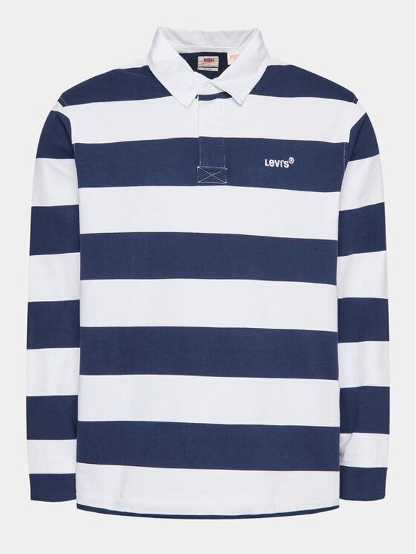Levi's® Levi's® Тениска с яка и копчета Union Rugby A4845-0014 Тъмносин Regular Fit