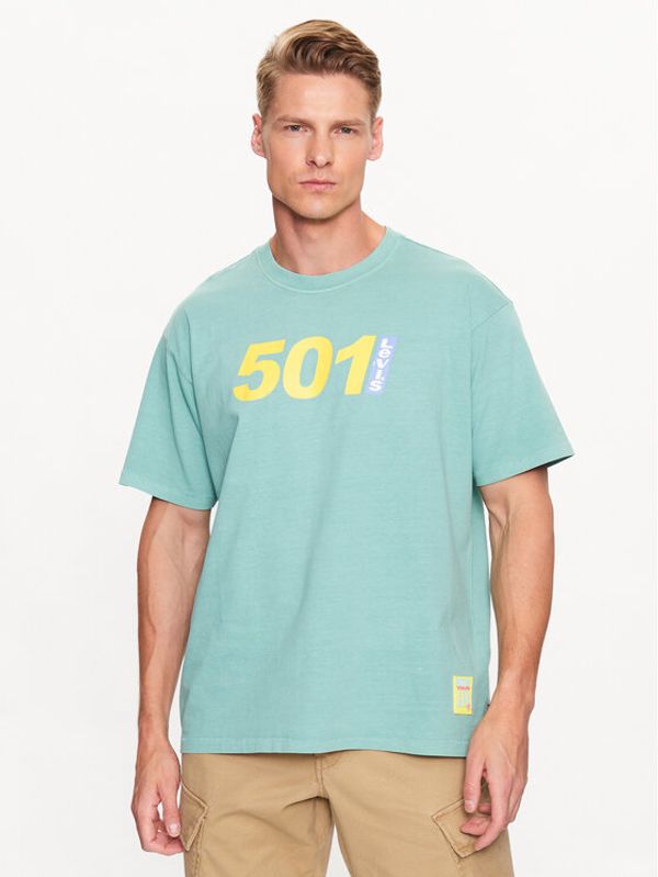 Levi's® Levi's® Тишърт 501 Logo 87373-0084 Зелен Vintage Fit