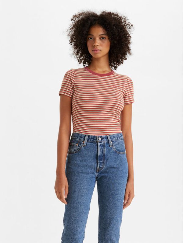 Levi's® Levi's® Тишърт Baby Tee 376970053 Червен Slim Fit