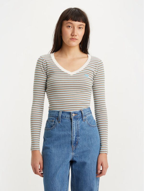 Levi's® Levi's® Тишърт Baby Tee A48910003 Син Slim Fit