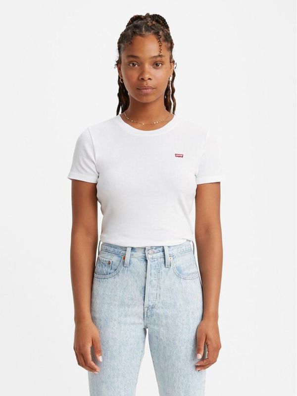 Levi's® Levi's® Тишърт Ribbed Baby 37697-0000 Бял Classic Fit