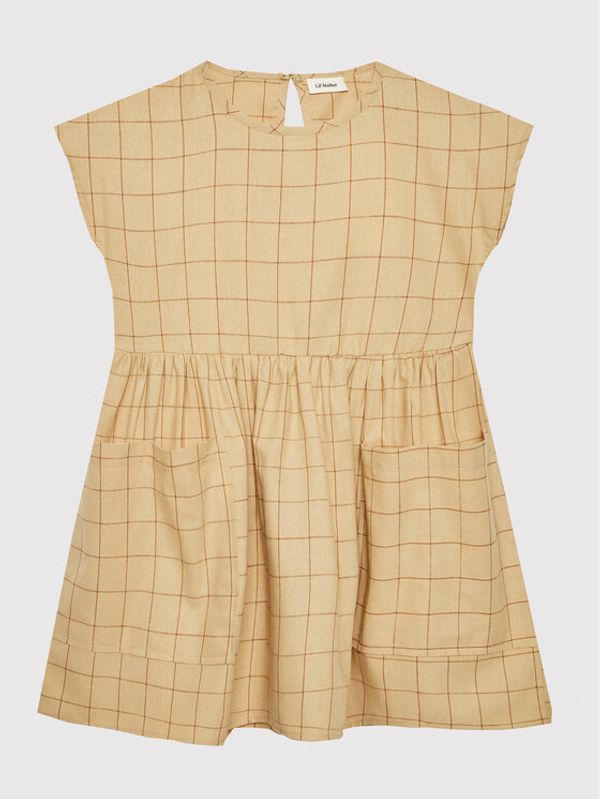 Lil' Atelier Lil' Atelier Ежедневна рокля 13200716 Бежов Loose Fit