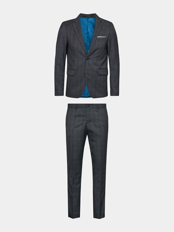 Lindbergh Lindbergh Костюм 30-606004 Сив Slim Fit