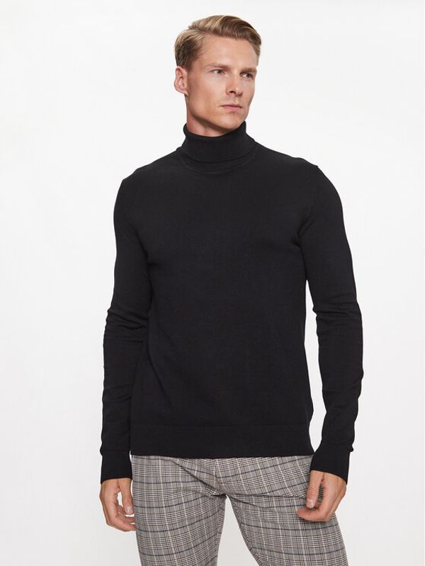 Lindbergh Lindbergh Поло 30-80094 Черен Slim Fit