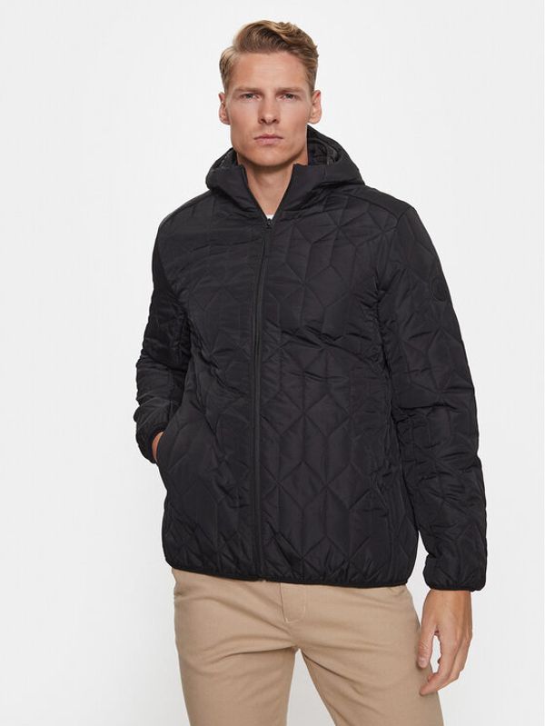 Lindbergh Lindbergh Пухено яке 30-301103 Черен Relaxed Fit