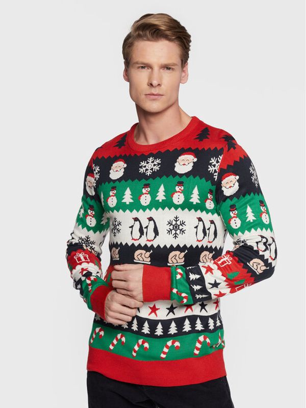 Lindbergh Lindbergh Пуловер 30-800205 Цветен Relaxed Fit