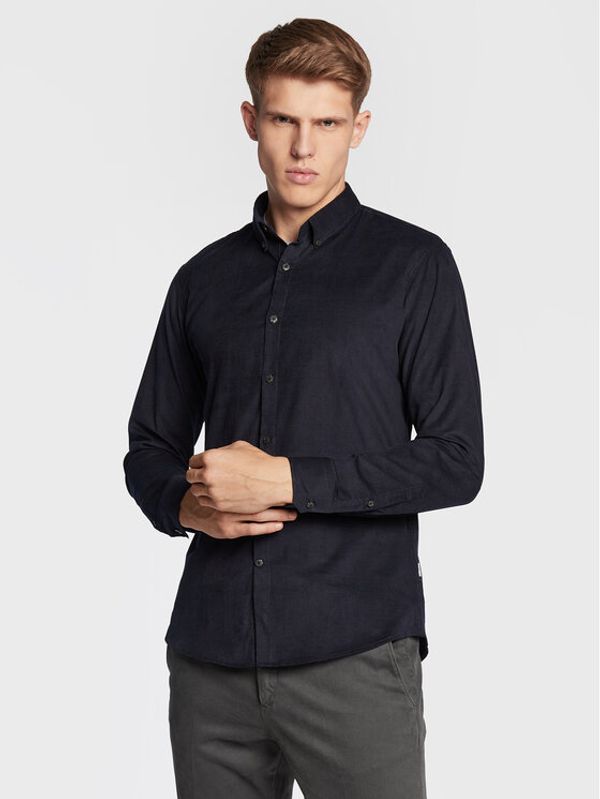 Lindbergh Lindbergh Риза 30-203248 Тъмносин Slim Fit