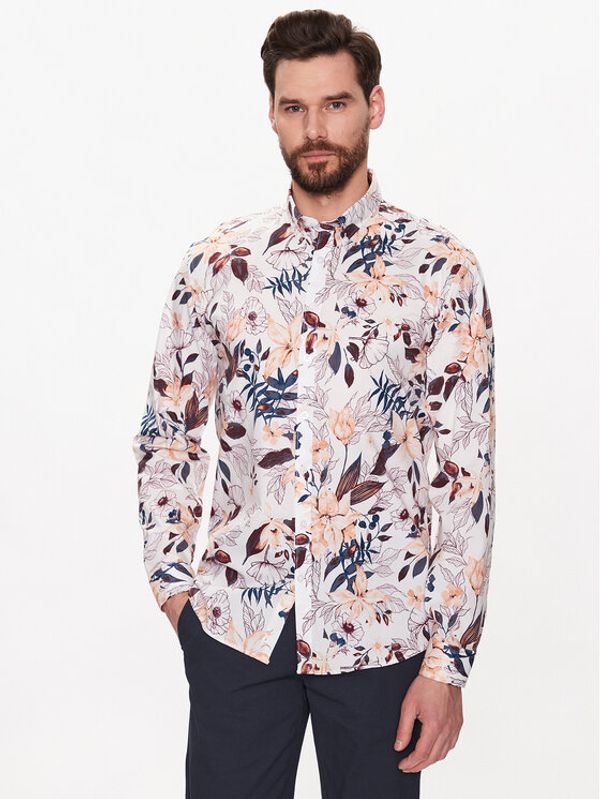 Lindbergh Lindbergh Риза 30-203292 Бял Regular Fit