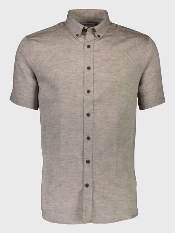 Lindbergh Lindbergh Риза 30-203345A Бежов Slim Fit