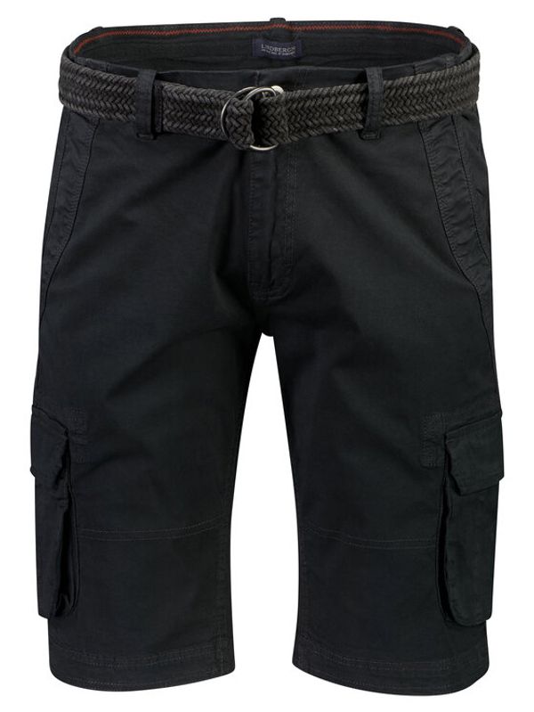 Lindbergh Lindbergh Шорти от плат 30-525008 Тъмносин Loose Fit