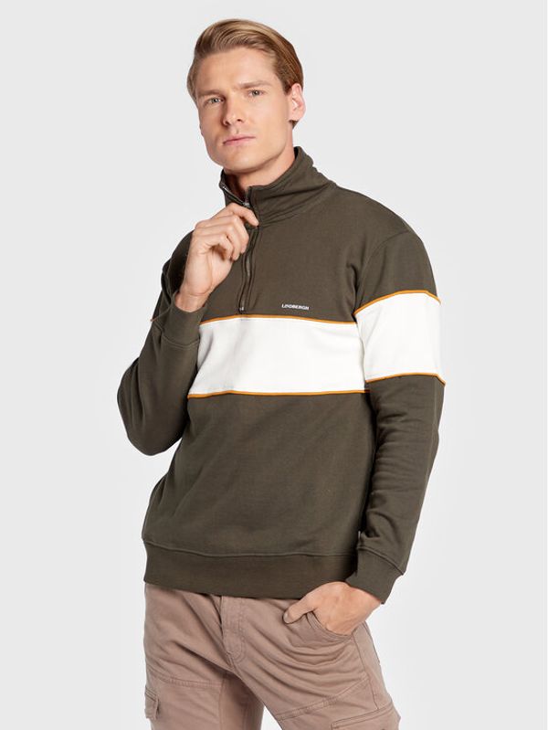 Lindbergh Lindbergh Суитшърт 30-705115 Зелен Relaxed Fit