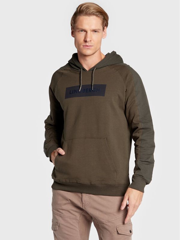 Lindbergh Lindbergh Суитшърт 30-705117 Зелен Regular Fit