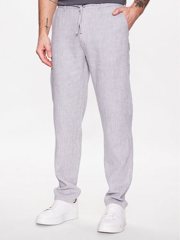 Lindbergh Lindbergh Текстилни панталони 30-003020 Сив Relaxed Fit