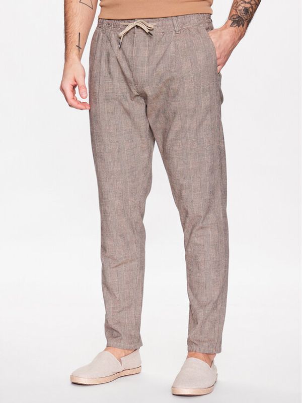 Lindbergh Lindbergh Текстилни панталони 30-003021 Бежов Carrot Fit