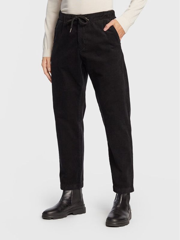 Lindbergh Lindbergh Текстилни панталони 30-003100 Черен Carrot Fit