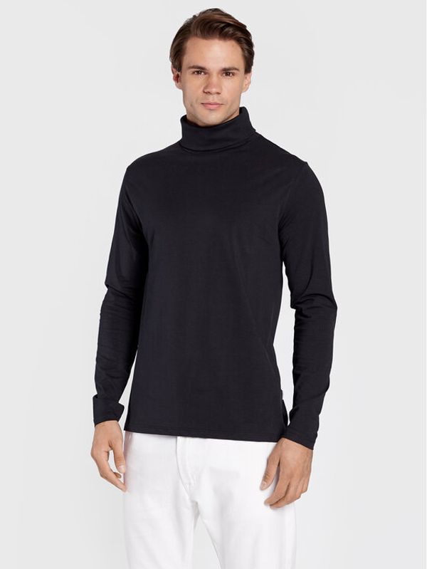 Lindbergh Lindbergh Тениска с дълъг ръкав 30-400126 Черен Slim Fit